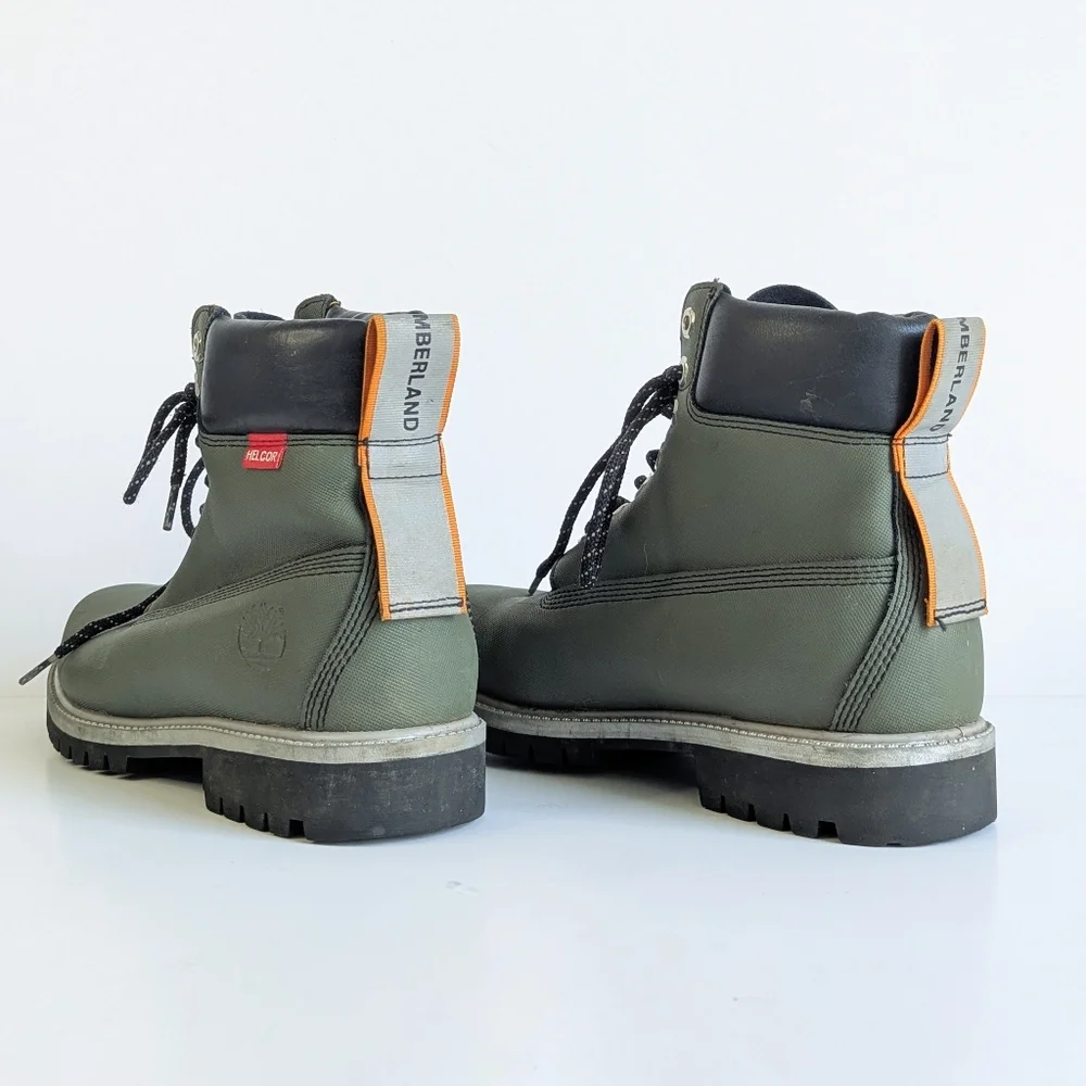 Timberland 6-Inch Helcor Leather Waterproof Boot Olive Green Men's sz 8 - Picture 3 of 12